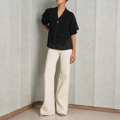 Suiting Mix Knit Cardigan