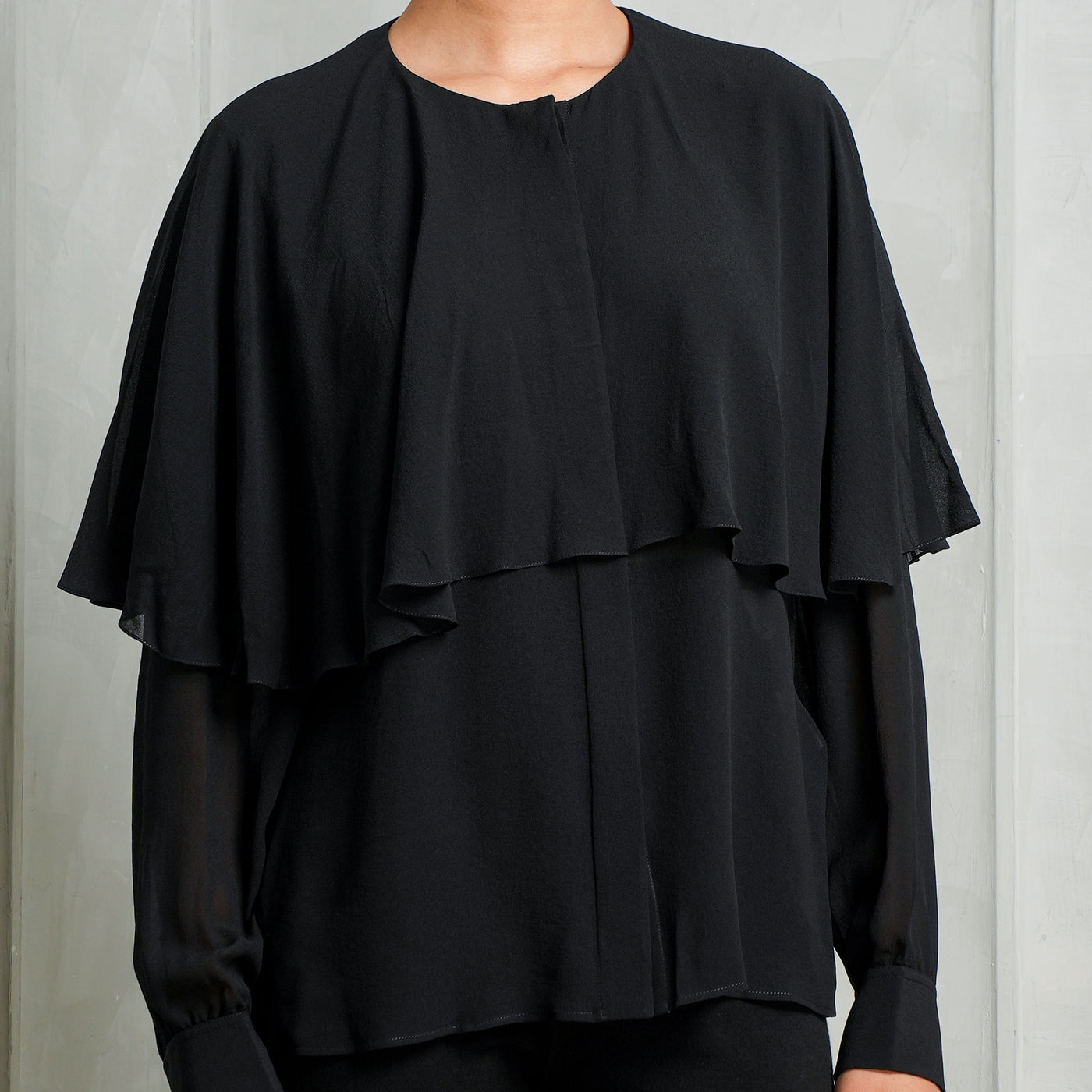 Chloé Cape Blouse Silk