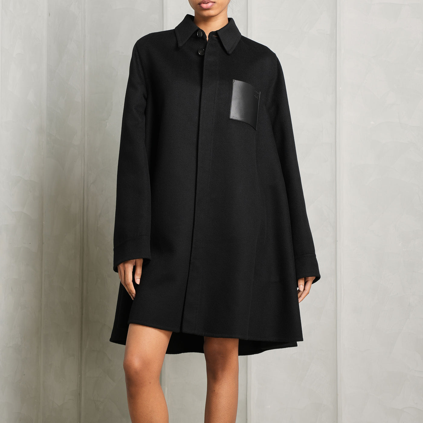 LOEWE black cashmere coat