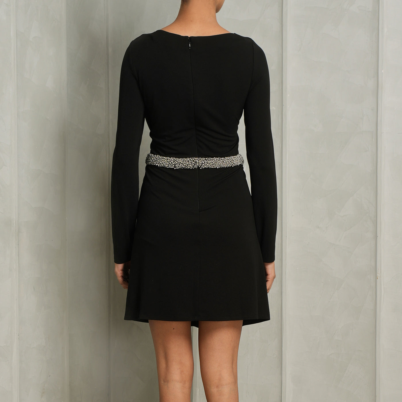 Simkhai Black Rayon Tulia Mini Dress