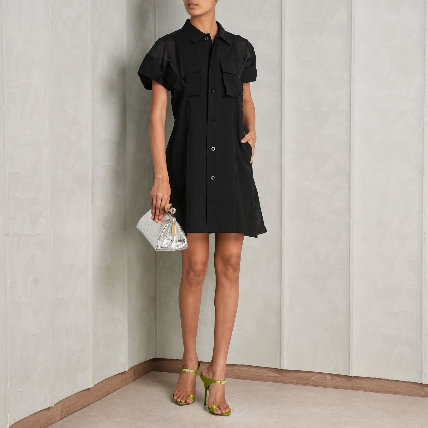 Wool Suiting Dress | Sacai | Le Mill