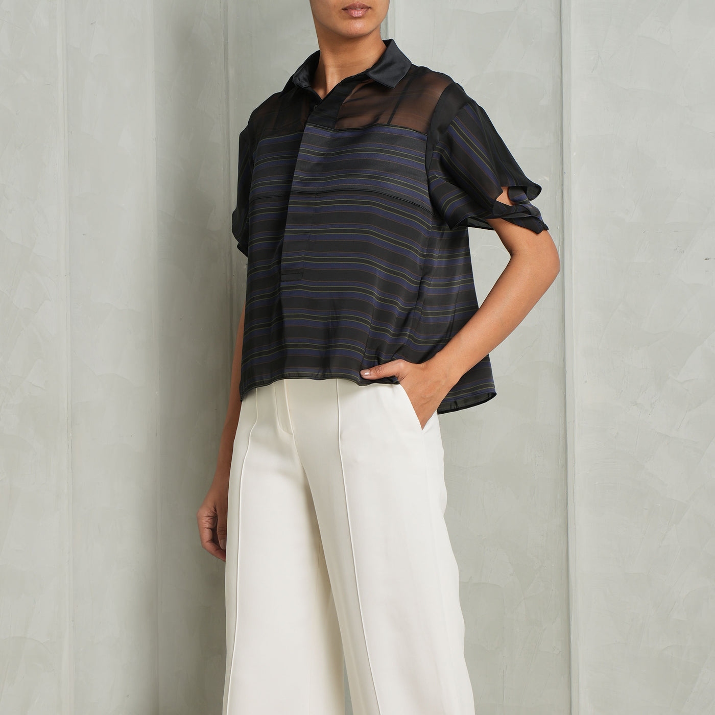 Horizontal Stripe Pullover | Sacai | Le Mill