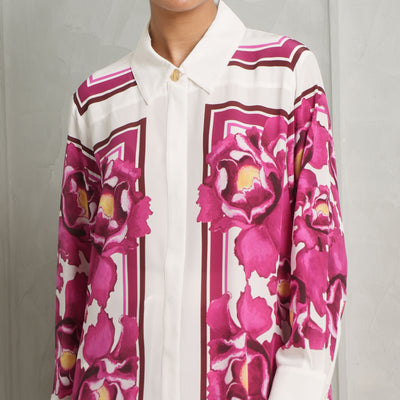 AJE Atomic Silk Shirt Magenta