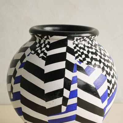 Chevron Hand Painted Matka