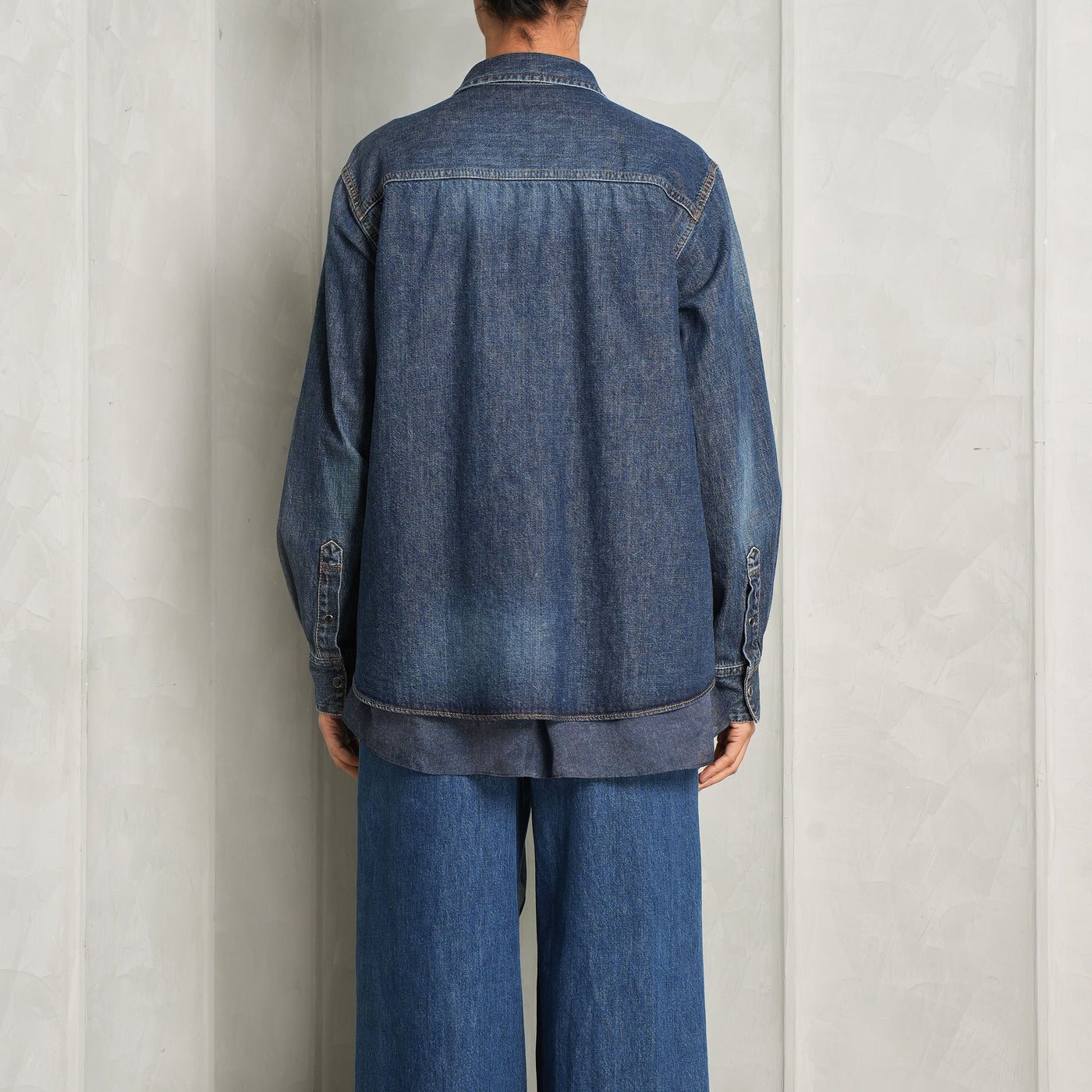 Denim Satin Shirt