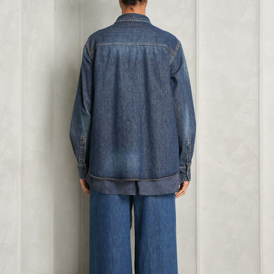 Denim Satin Shirt