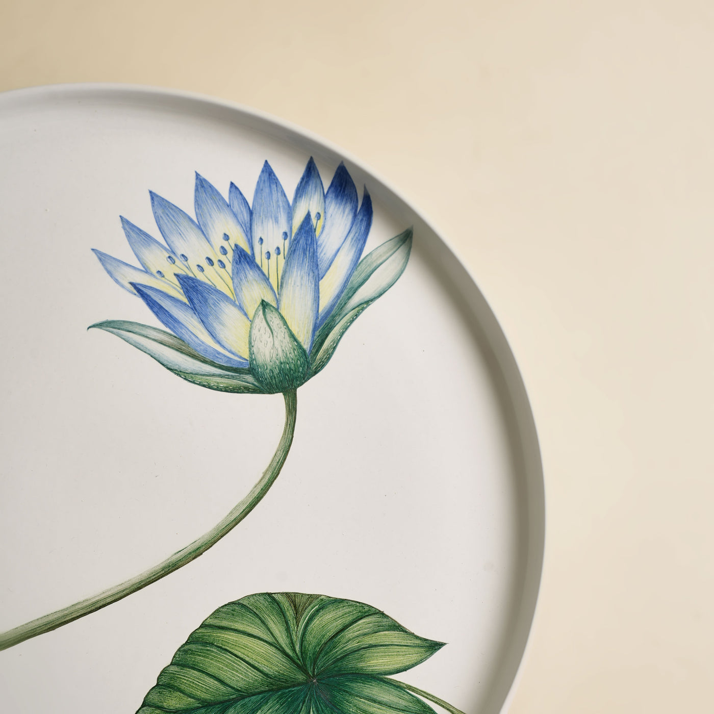 Blue Lily Thali Plate