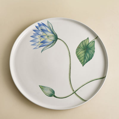 Blue Lily Thali Plate