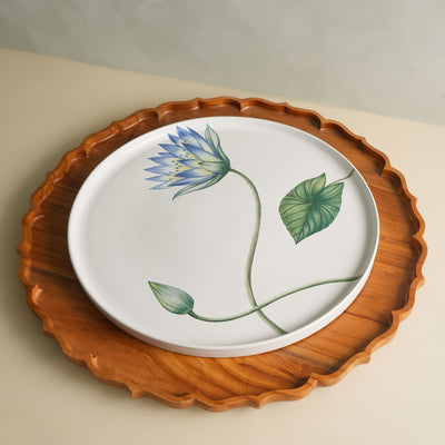 Blue Lily Thali Plate