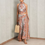 floral printed skirt with slits on side from zimmermann le mill