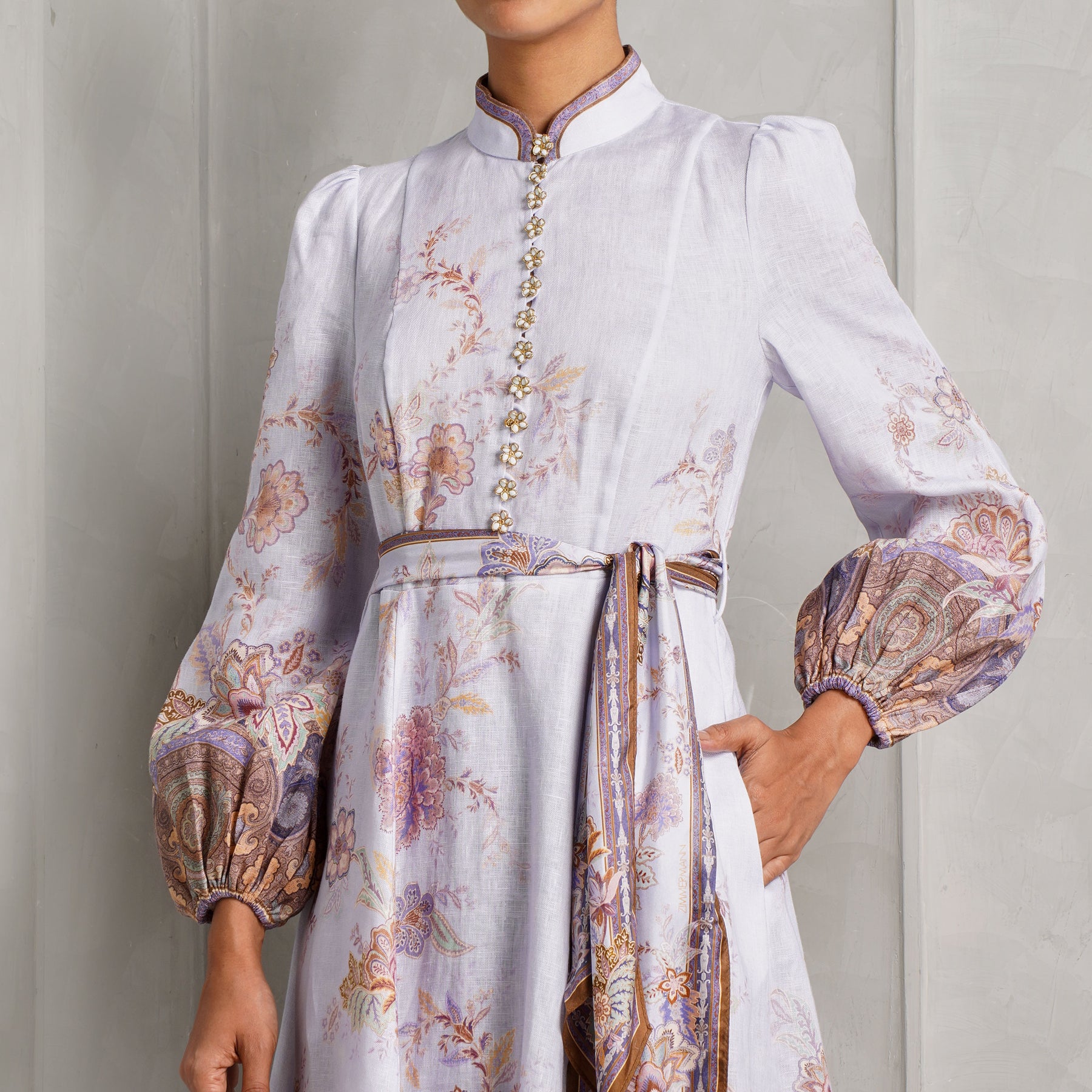 midi zimmermann dress Luna Button Midi Dress | Le Mill