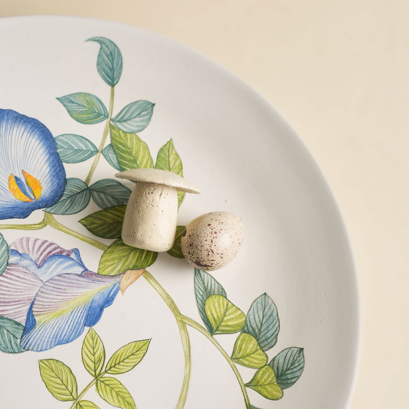 Blue Pea Dinner Plate