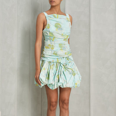 blue plum forest sleeveless mini dress by acler