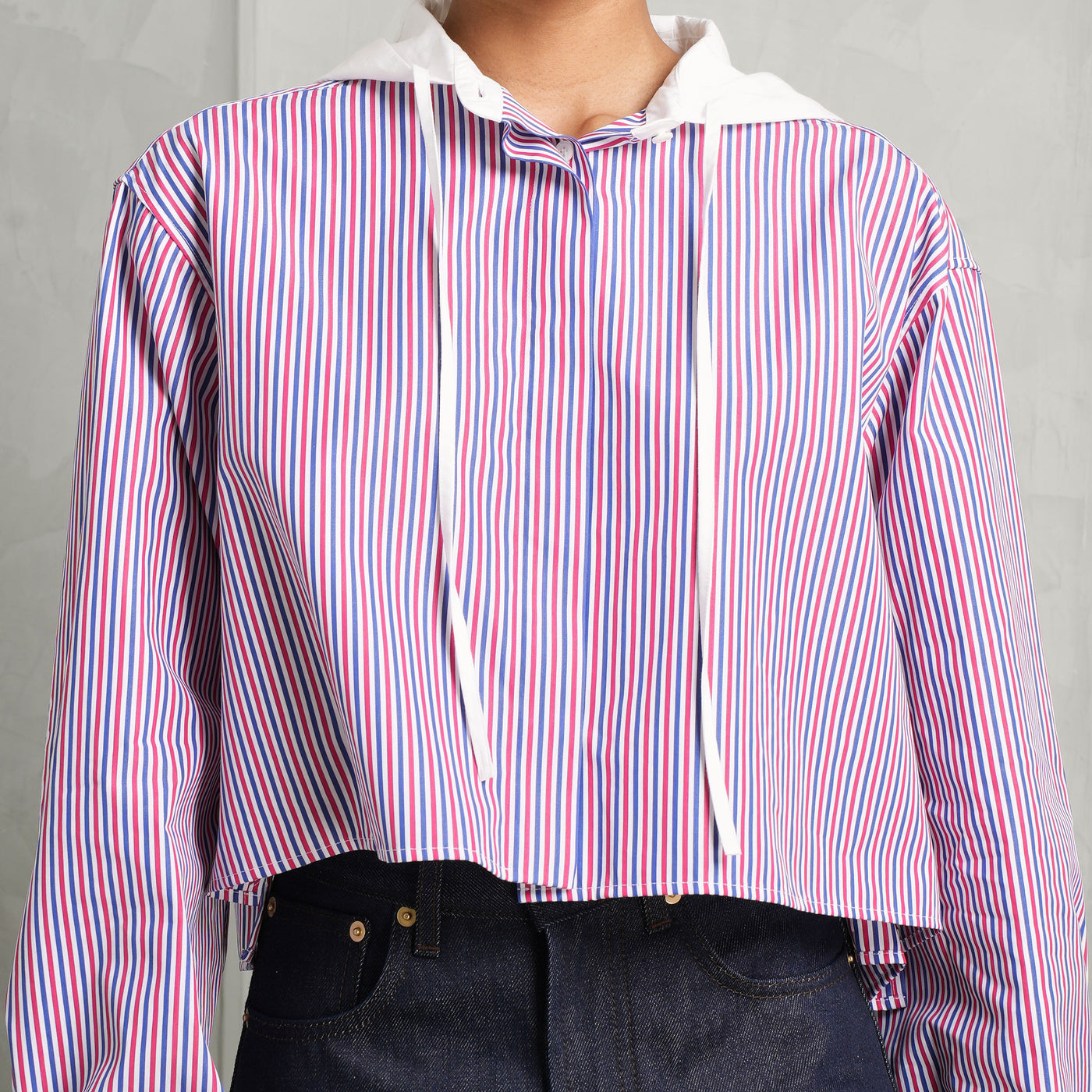 LOEWE cotton striped hoodie