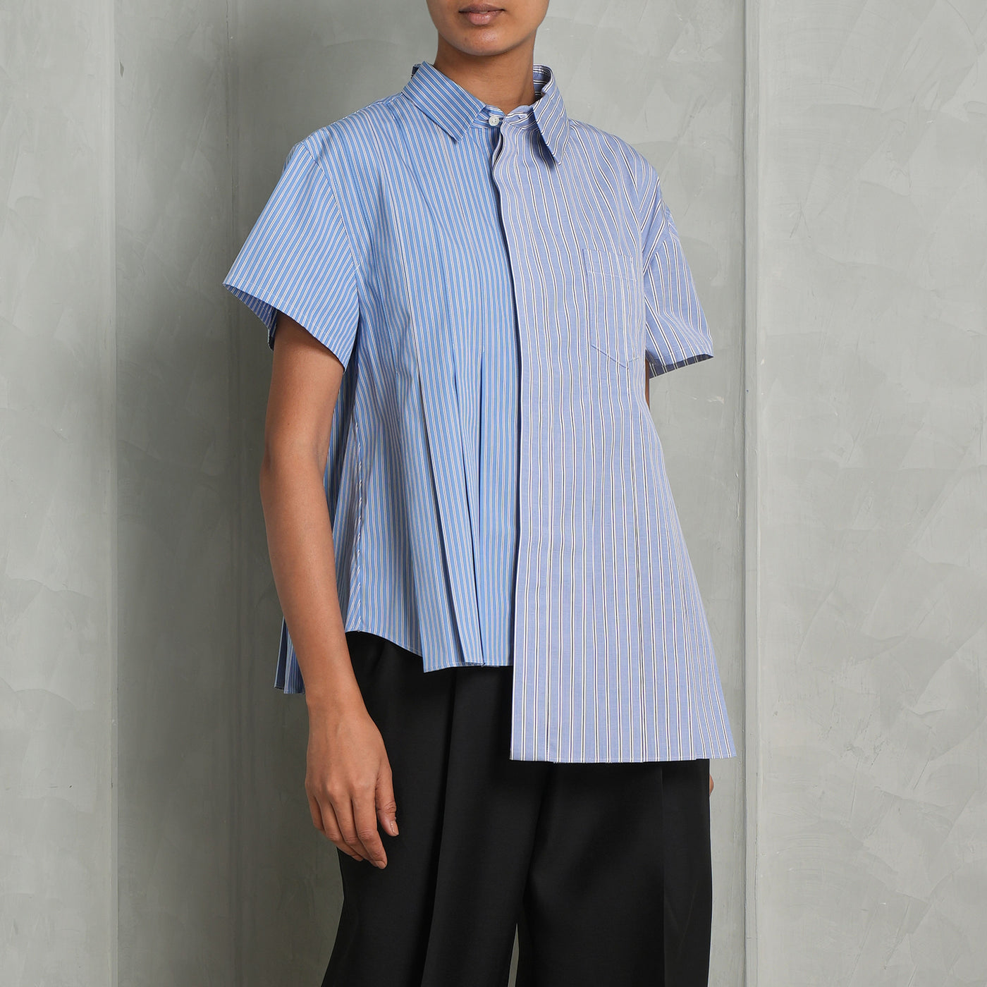 Poplin Asymmetric Shirt