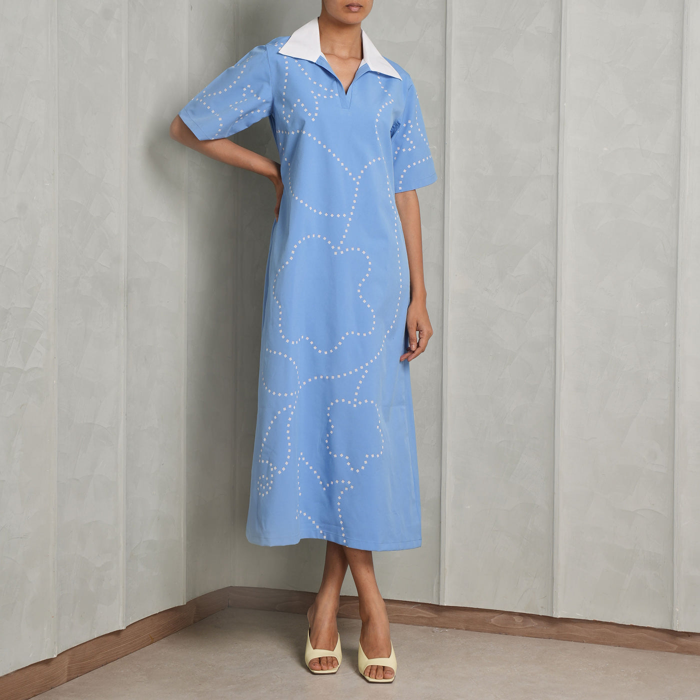 ECHO STUDIO Flora Dress Blue