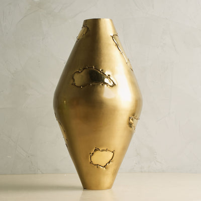 Brass Patch Work Vase