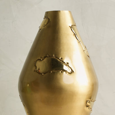 Brass Patch Work Vase