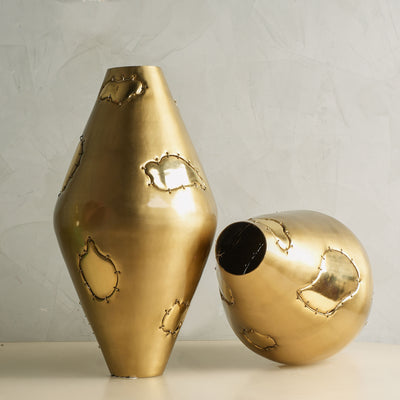 Brass Patch Work Vase