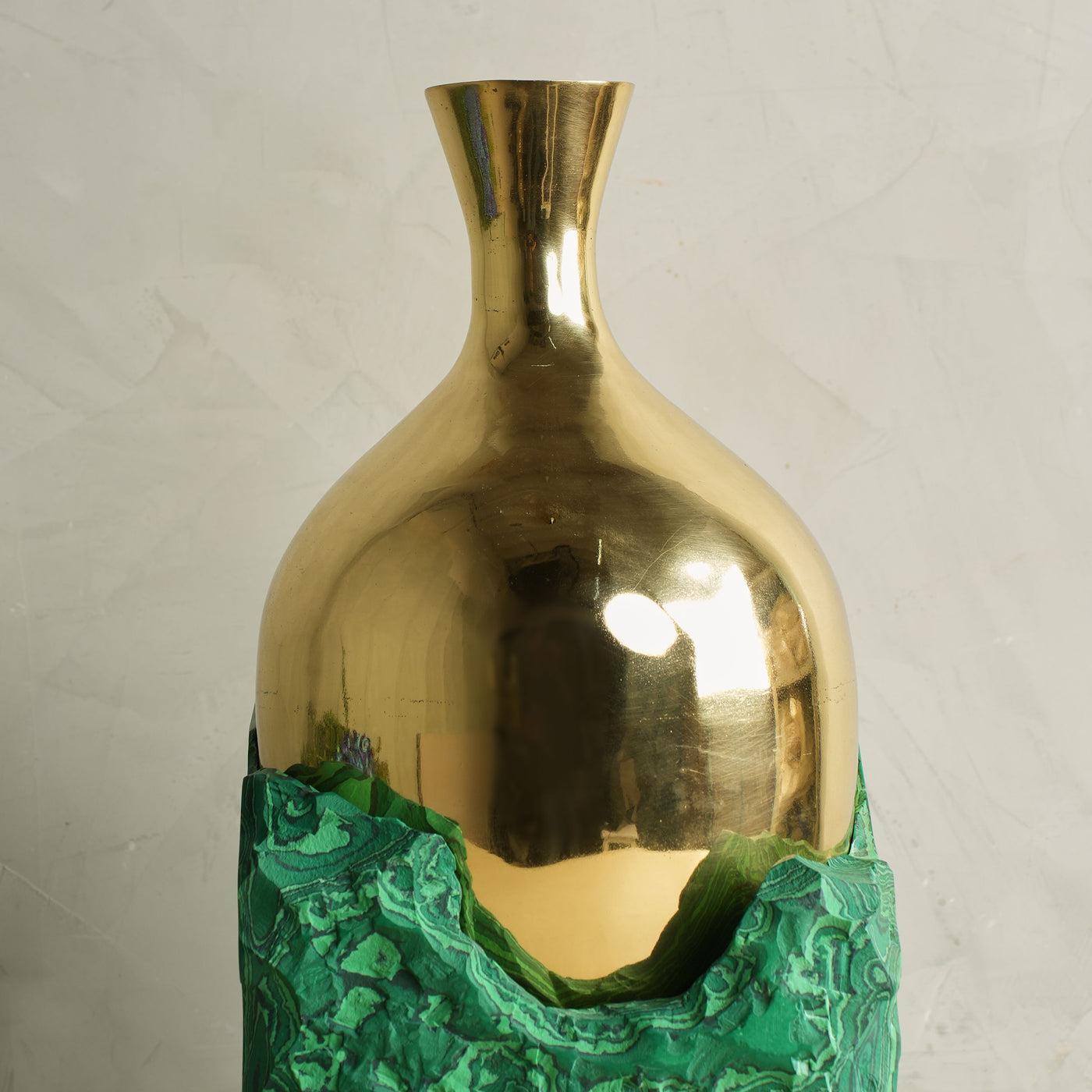 Rock Brass Vase