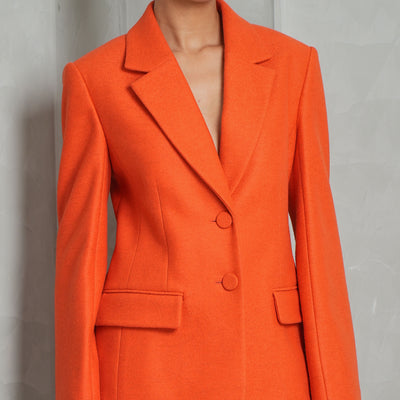 CHLOE two button tailored jacket orange full sleeves tailored