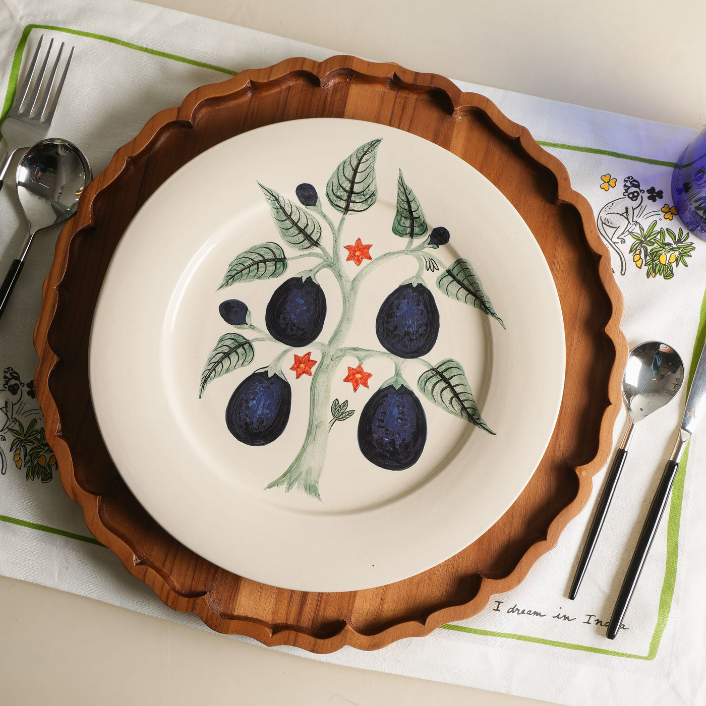 Brinjal Dinner Plate