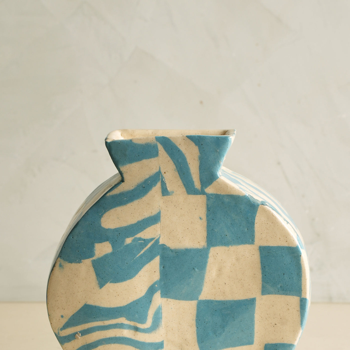 Marbled Blue & Green Bud Vase