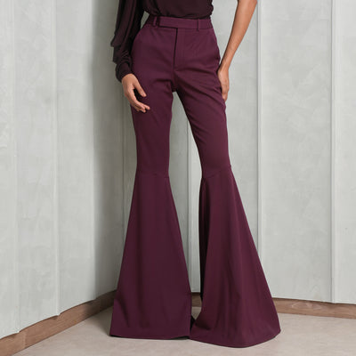 SAINT LAURENT flared high waisted trousers