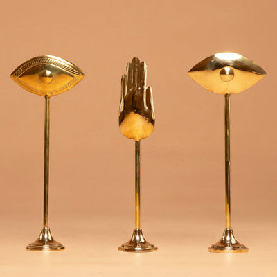 Shiny Talisman Candlestick Holder - Hand