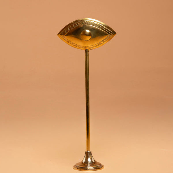Shiny Talisman Candlestick Holder - Etched Eye