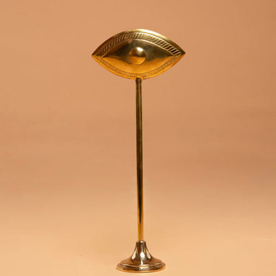 Shiny Talisman Candlestick Holder - Etched Eye