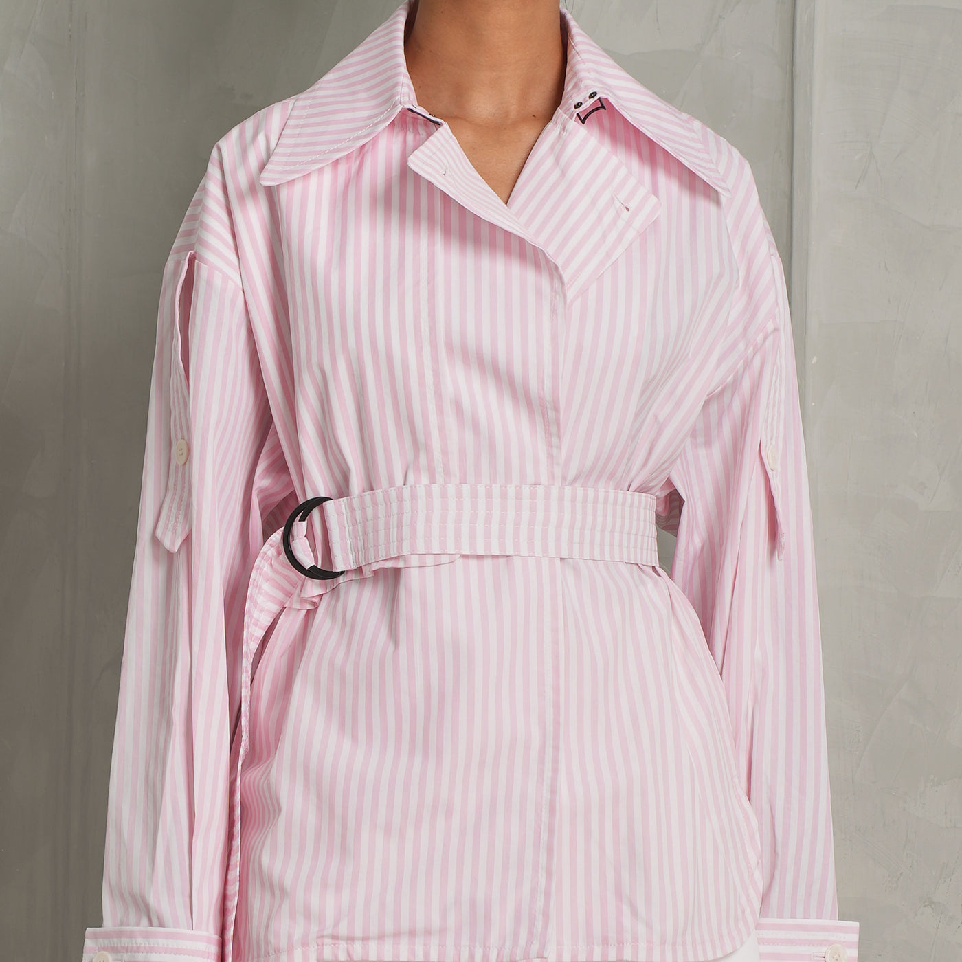 NACKIYÉ Candy Striped Pera Shirt