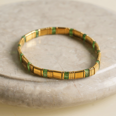 golden color bracelet