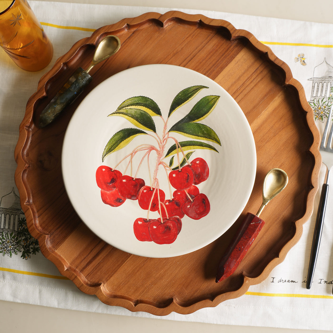 Cherry Quarter Plate