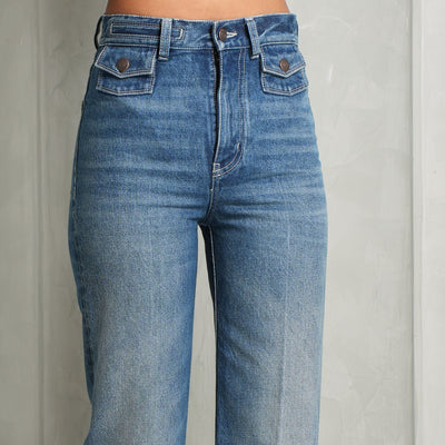 blue denim pants chloe Le mill