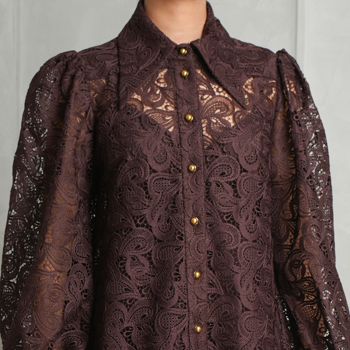 ZIMMERMAN Illustration Lace Blouse Lace 