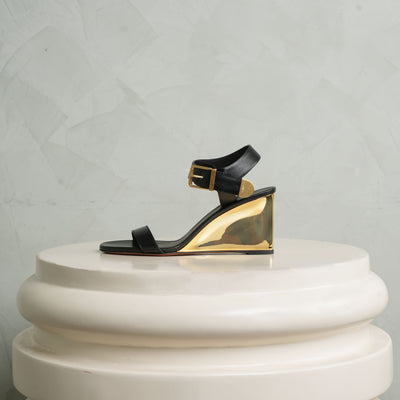 CHLOE Rebecca heeled sandals wedges black