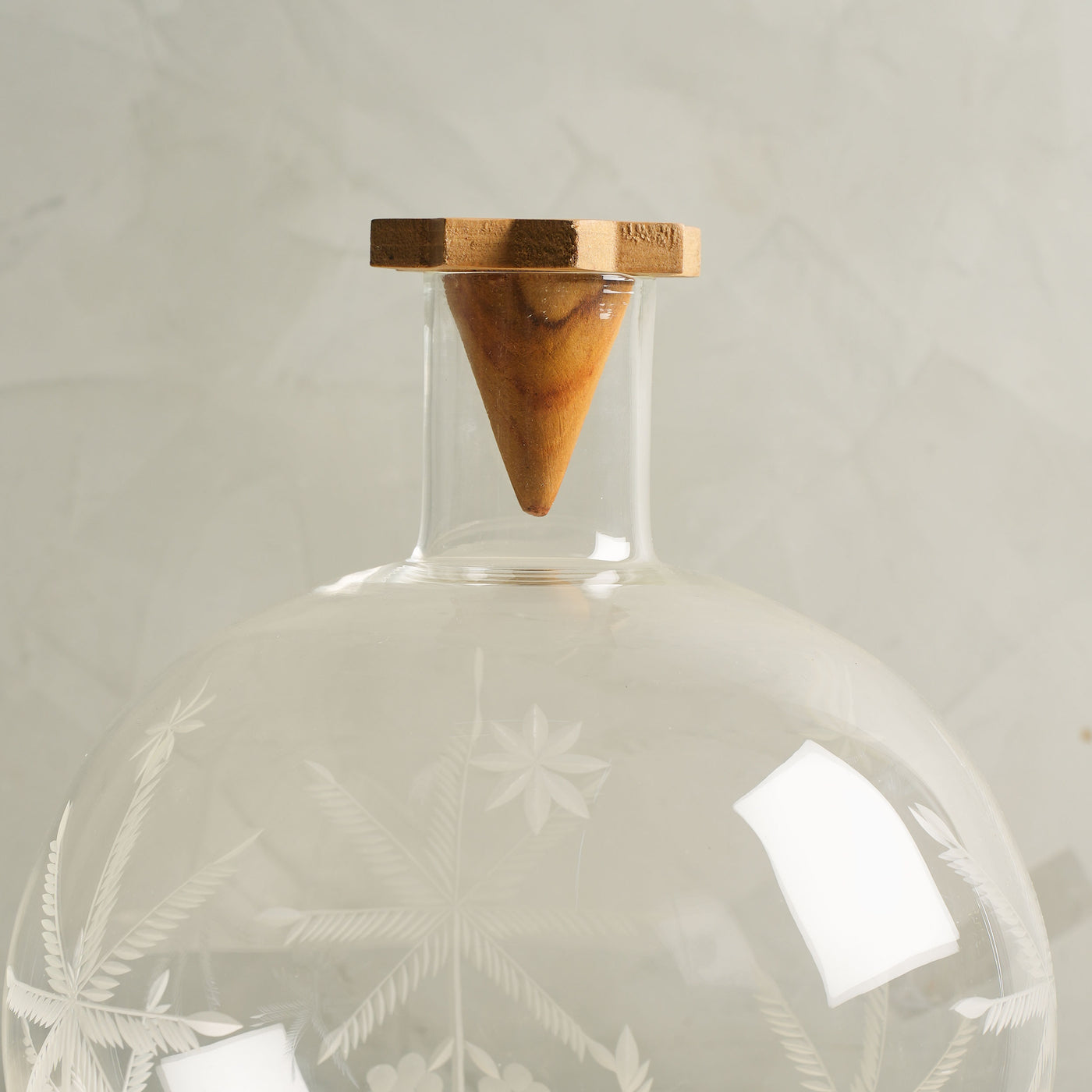 Glass Palm Carafe