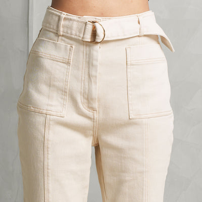 ACLER belted jeans