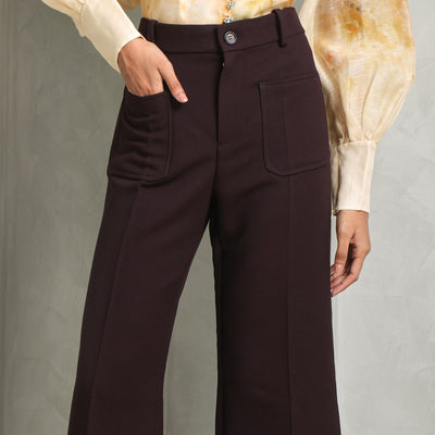 Cropped Bootcut Pants