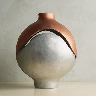 Silver & Gold Invisible Copper Vase