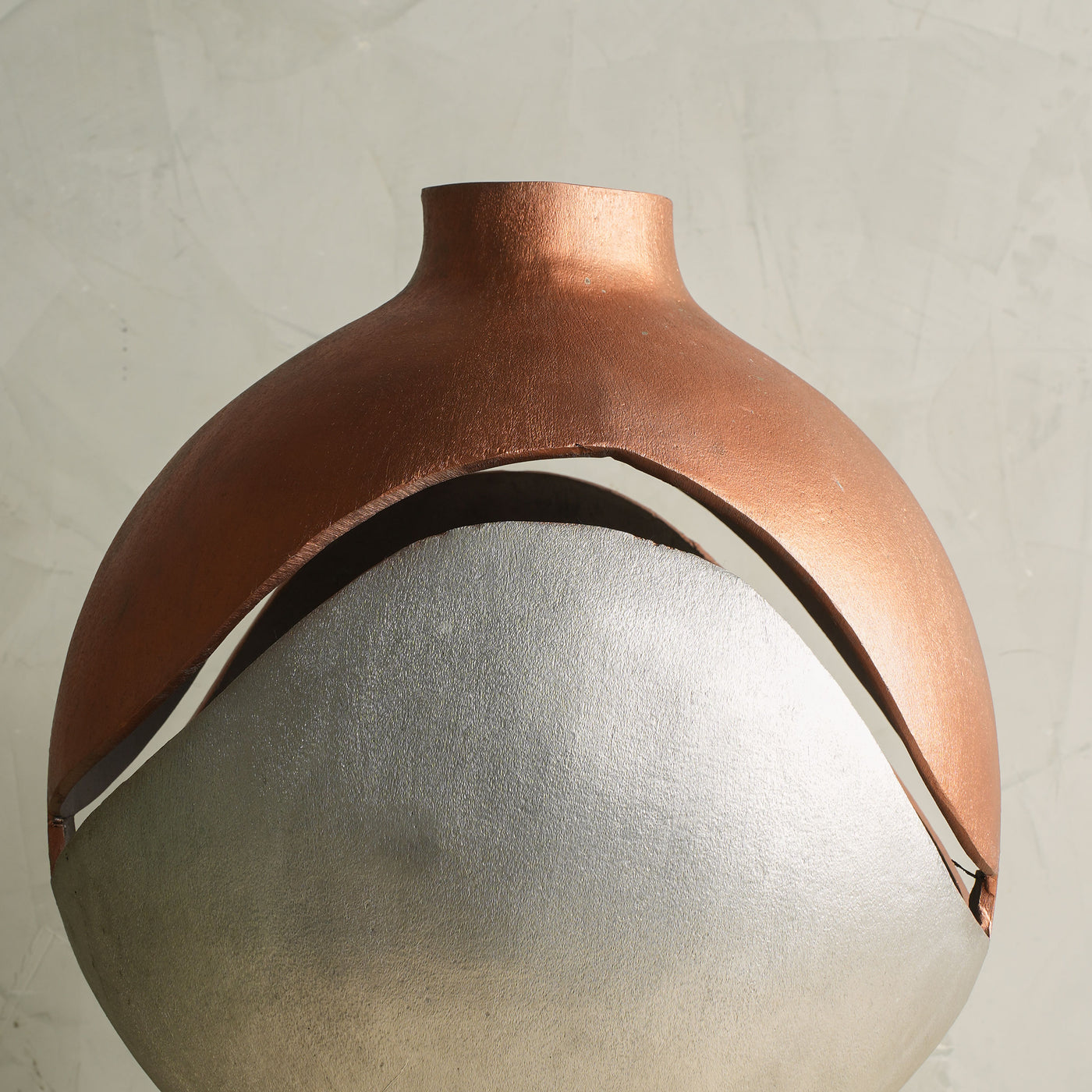 Silver & Gold Invisible Copper Vase