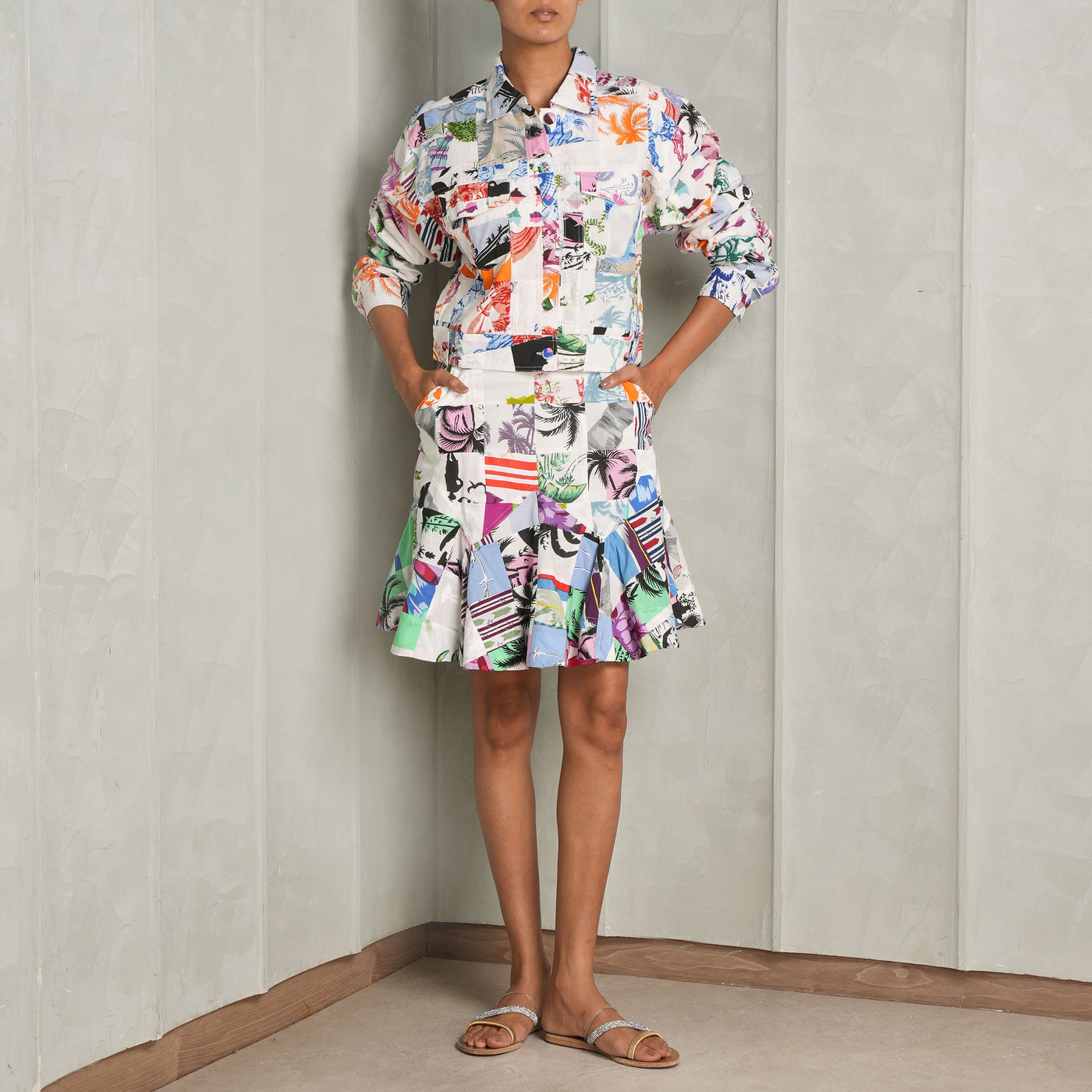 Cotton Patch Work Skirt