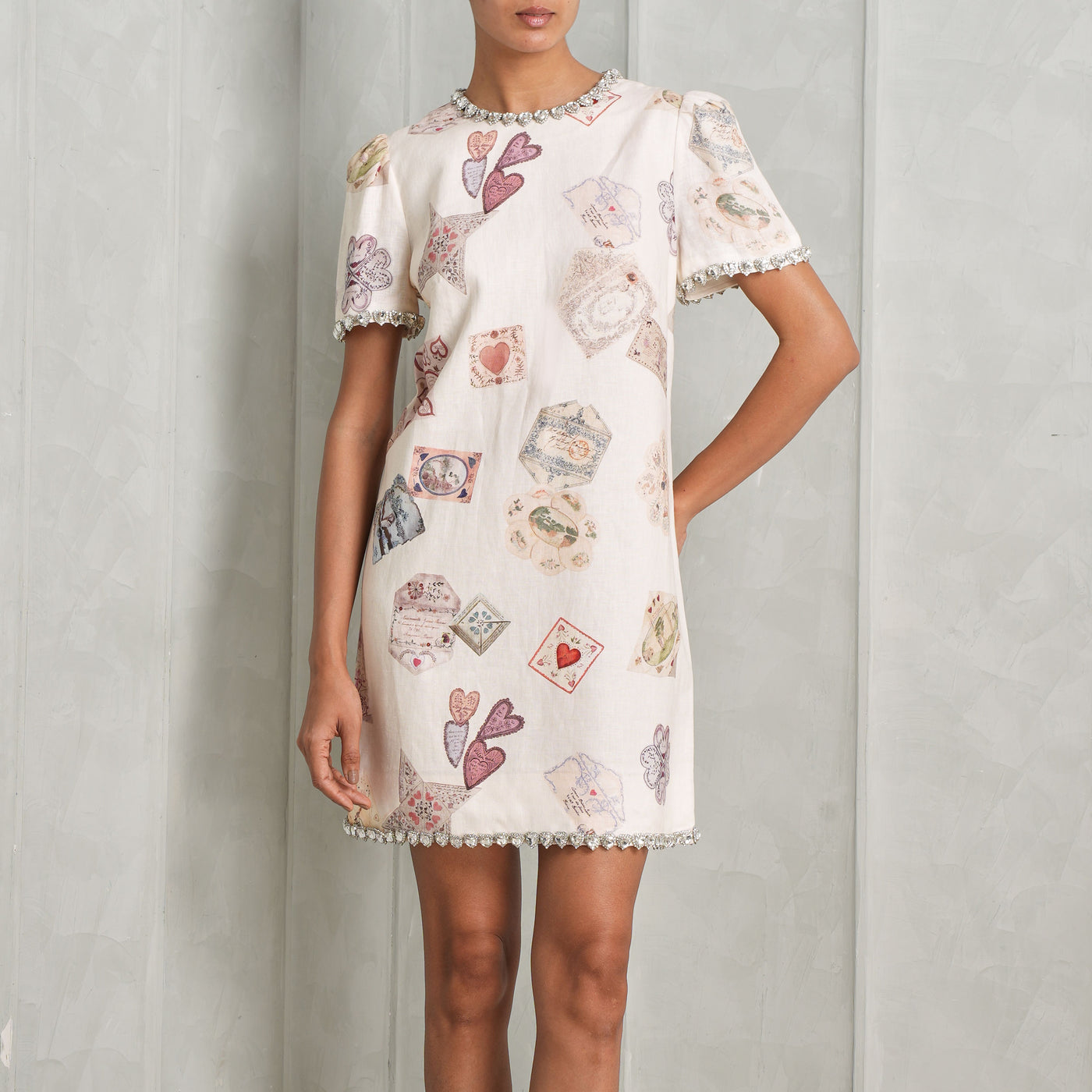 jewelled shift hypnotic dress