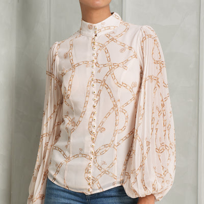 charm sunray pleated top zimmermann le mill