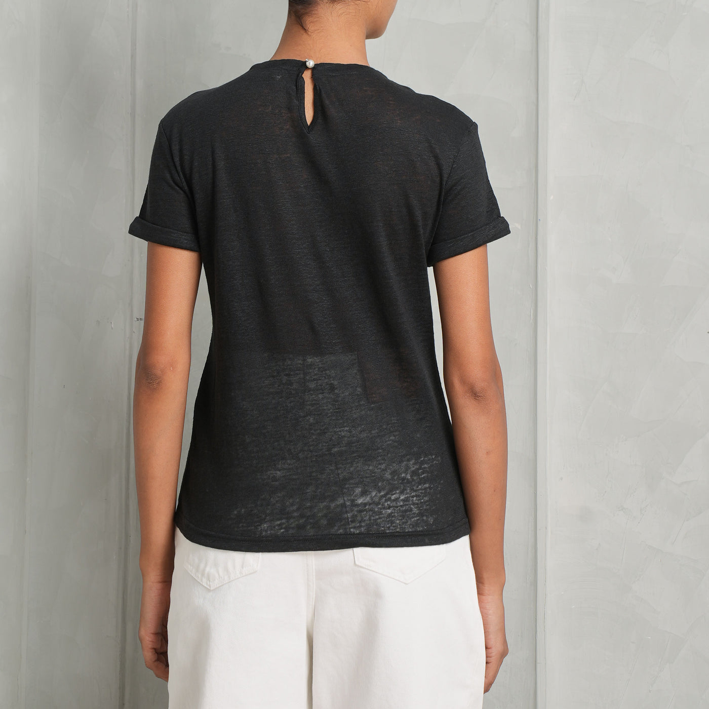 Zimmermann Black Crush Embellished Tee for Women