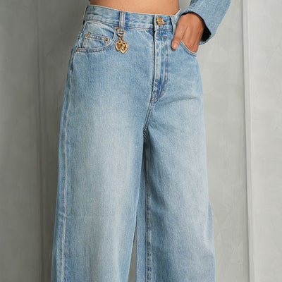 Zimmermann Crush Straight Jean Light Blue