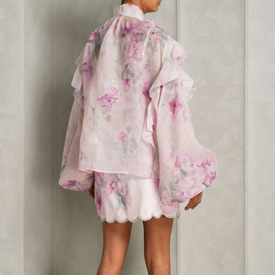 Zimmermann Pink Floral Blouse for Women