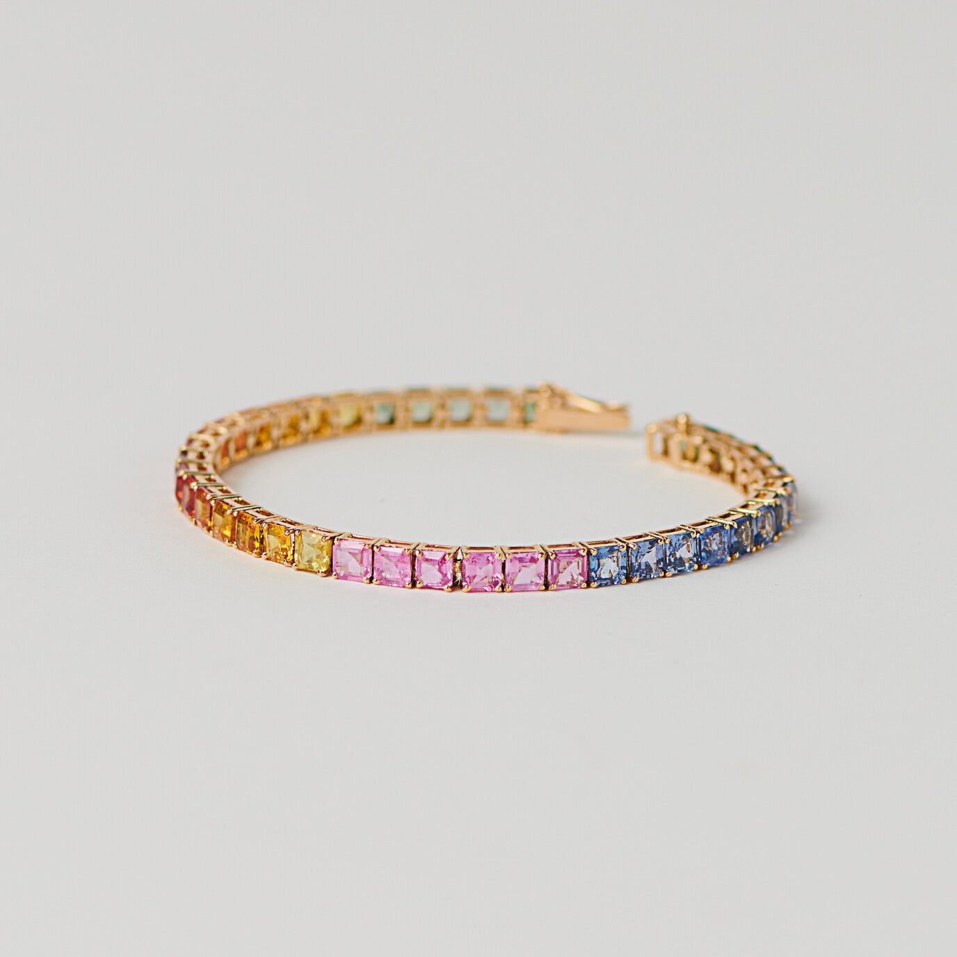 THE LINE Rainbow Bracelet Asscher