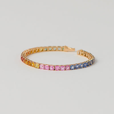 THE LINE Rainbow Bracelet Asscher